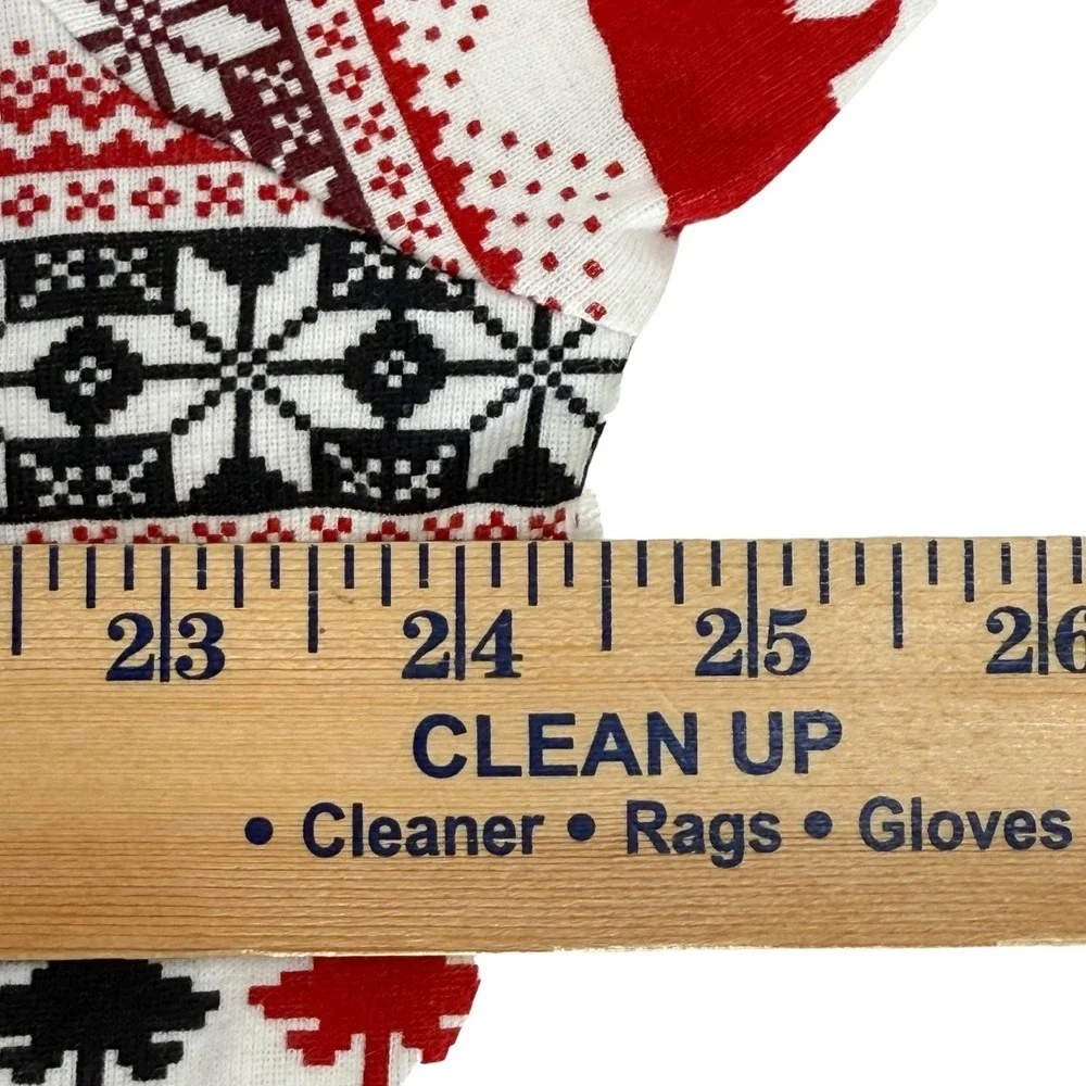Wondershop Men's Pajama Set XL Bears Snowflakes Trees Christmas White Red Black